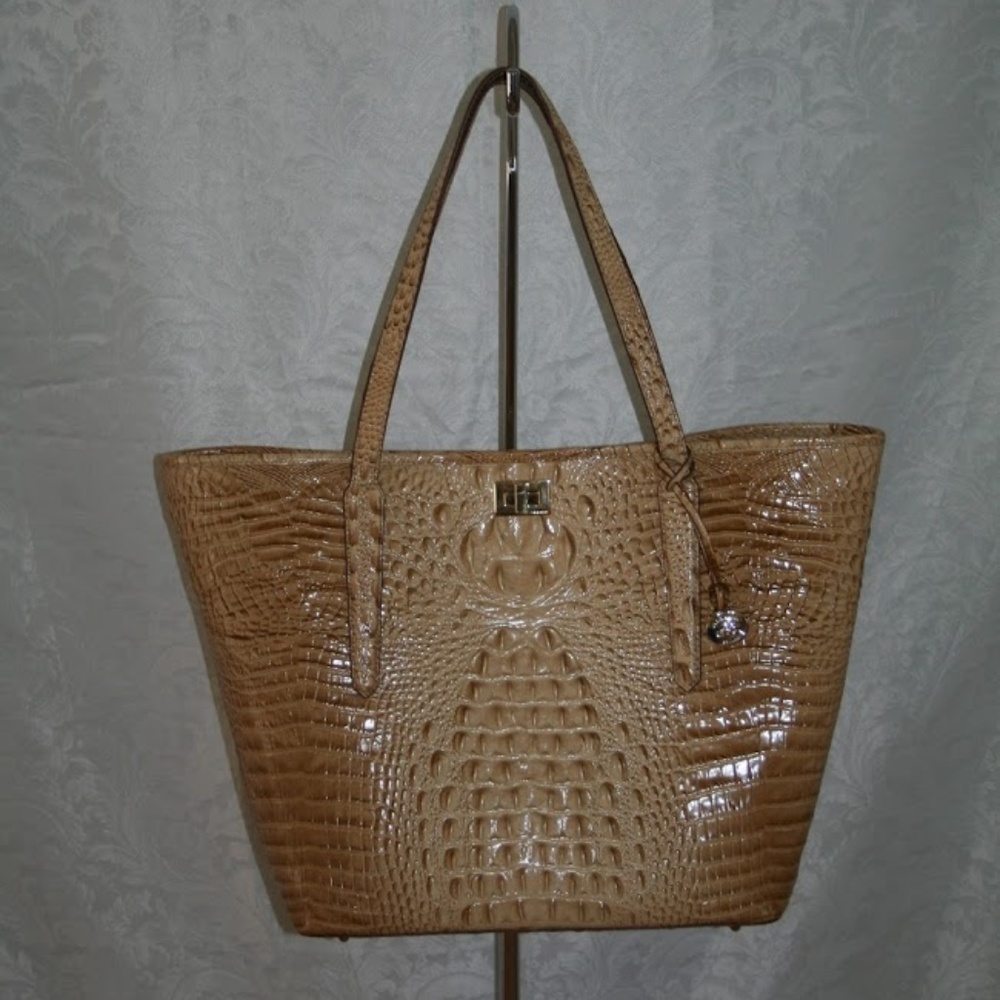 BRAHMIN ANINIKA CHINO MELBOURNE LEATHER TOTE